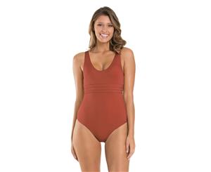 Jets Women's Tank One-Piece Swimsuit - Copper