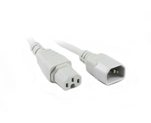 Konix 1M IEC C14 to C15 High Temperature Power Cable White