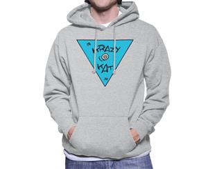 Krazy Kat Triangle Logo Men's Hooded Sweatshirt - Heather Grey