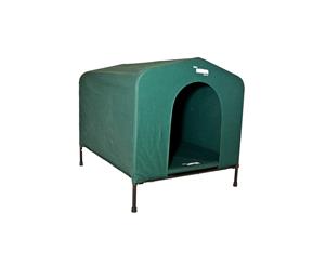 Large Dog Kennel Green Dog House Pet Bed