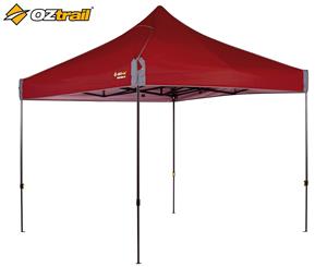 OZtrail 3x3m Fiesta Deluxe 3.0 Gazebo - Chilli Red