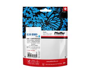 Pfeiffer Ink Cartridge Compatible With Brother Lc-985c / Lc-39c Cyan