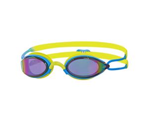 Podium Mirror Adult Goggles Blue/Lime/Mirror