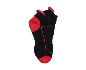 Regatta Activewear Adults/Unisex Sports Ankle Socks (Black/Classic Red) - RG2374