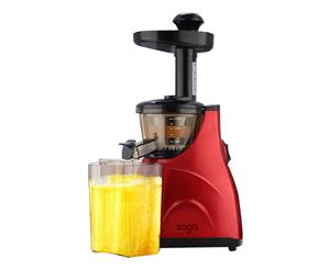 SOGA Slow Juicer Premium Masticating Electric Vegetable Juice Extractor Red