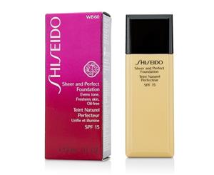 Shiseido Sheer & Perfect Foundation SPF 15 - # WB60 Natural Deep Warm Beige 30ml/1oz