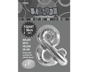 Silver & Alphabet Foil Balloon 86cm