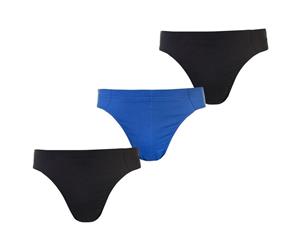 Slazenger Men 3 Pack Briefs Mens - Black/Black/Blu