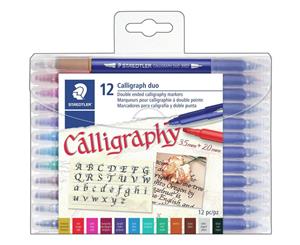 Staedtler - Double Ended Calligraphy Markers 12 pack