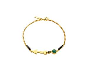 Tous Follow Gold Over Silver Gemstone Bracelet