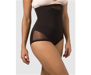 Women's Miraclesuit Shapewear Sheer Shaping X-Firm Hi Waist Brief - Black