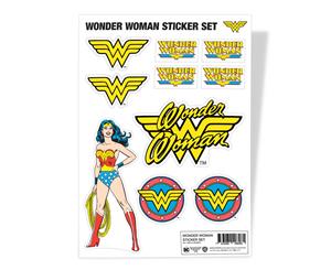 Wonder Woman Sticker Sheet Classic Logo Official Dc Comics A4 Set - White