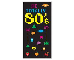 80's Party Supplies Door Cover