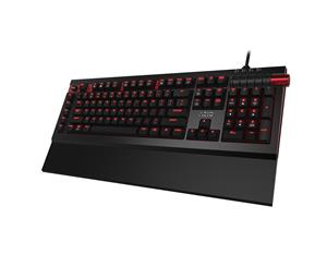 AZIO ARMATO Red Backlit Gaming Keyboard with Cherry MX Brown Key Switches