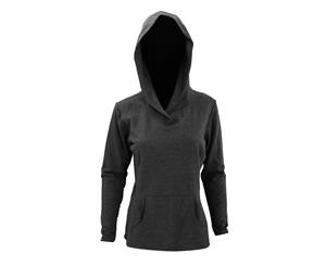 Anvil Womens/Ladies Hooded French Terry Sweatshirt / Hoodie (Heather Dark Grey) - RW2537