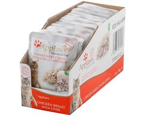 Applaws Cat Food Chicken Breast With Liver In Jelly Pouch 70g 16's (A5282)