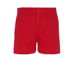 Asquith & Fox Womens/Ladies Classic Fit Shorts (CherryRed) - RW4812