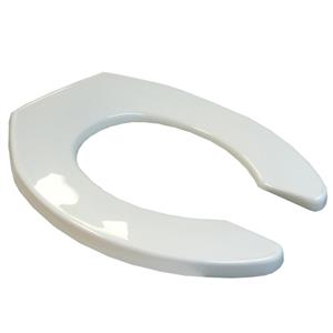 Bemis White Sta-tite Hinge Open Front Toilet Seat