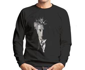 Black And White John Lydon Johnny Rotten Of Public Image Ltd Men's Sweatshirt - Black