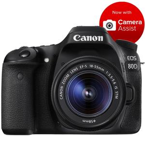 Canon EOS 80D DSLR Camera with 18-55mm IS Lens