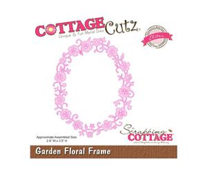 CottageCutz Elites Die - Garden Floral Frame