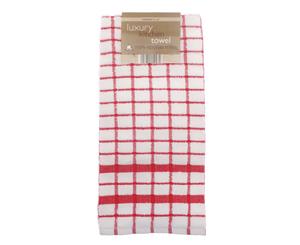 Country Club Luxury Kitchen Towel Red