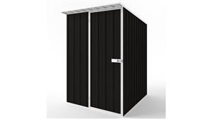 EasyShed S1519 Skillion Roof Garden Shed - Ebony