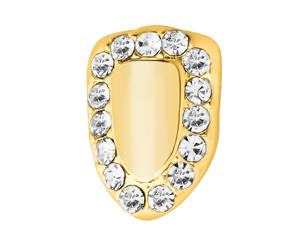 Iced 9x6mm Bling Grill - One size fits all Tooth - gold - Gold