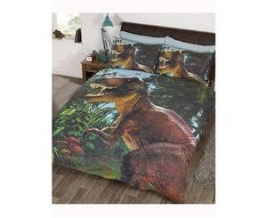 Jurassic T-Rex Dinosaur Double Duvet Cover Set - Exclusive Design