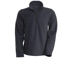 Kariban Mens Enzo 1/4 Zip Fleece Top (Convoy Grey) - RW738