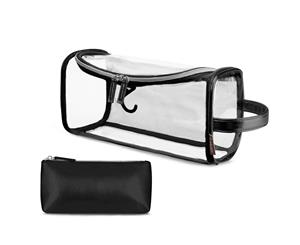 LOKASS Transparent Toiletry Bag-Black