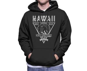 London Banter Hawaii New Wave Surfers Men's Hooded Sweatshirt - Black