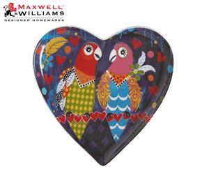 Maxwell & Williams Donna Sharam Love Hearts Love Birds Heart Plate 15.5cm Multicolour