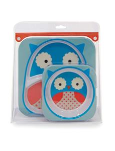 Otis Owl Zoo Melamine Set