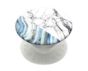 PopSockets Universal Swappable PopGrip Holder w/ Base Aegan Marble for Phones