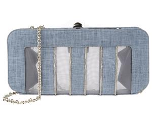 Rodo Techno Fabric Clutch - Pastel Blue