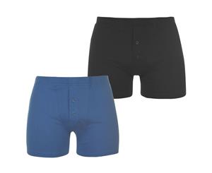 Slazenger Men 2 Pack Boxers Mens - Navy/Blue