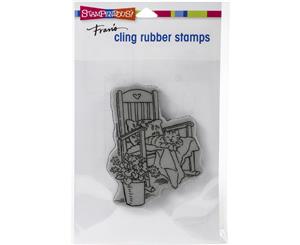 Stampendous Cling Stamps - Cat In Rocker