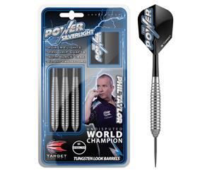 Target Phil Taylor Tungsten Look SILVERLIGHT Brass Dart Board DARTS 24gram