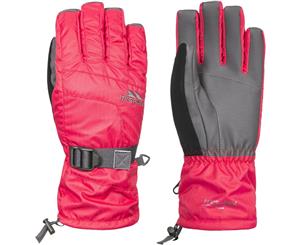 Trespass Womens/Ladies Embray Waterproof Breathable Padded Gloves - Raspberry / Carbon