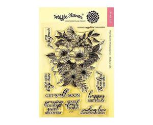 Waffle Flower Crafts Clear Stamp 5in x 7in - Blossoms