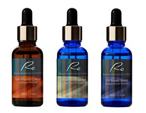 3 x Re Facial Serums - Radiance Treatment AM/PM - 3x30mL