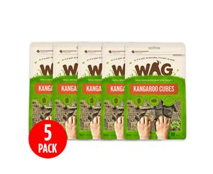 5 x WAG Kangaroo Cubes Dog Treats 200g