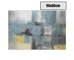 90x60cm Floor Area Abstract Rug Classic Carpet Bosco Blue Dotted Grey