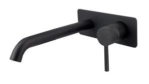 Arcisan Axus Wall Mounted 220mm Spout Basin Mixer - Matte Black