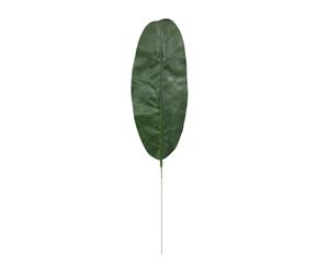 Artificial Fake Leaves Greenery Foliage Branch Leaf Bush Grass Bunch Decor [Design Single Leaf - Banana (127cm)]