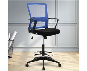 Artiss Office Chair Veer Drafting Stool Mesh Chairs Black Standing Chair Stool