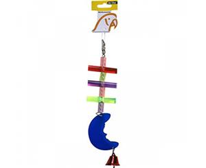 Avi One Bird Toy Acrylic Moon Sticks with Bell