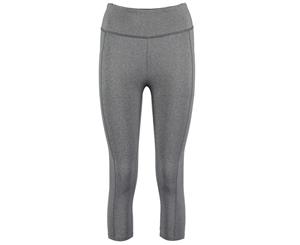 Gamegear Womens/Ladies 3/4 Length Leggings (Grey Melange) - BC3711