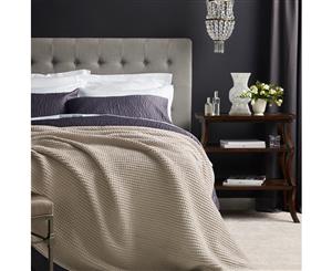 Hawthorn Matelasse Quilt Cover Set Queen Bed colour Castello Grey